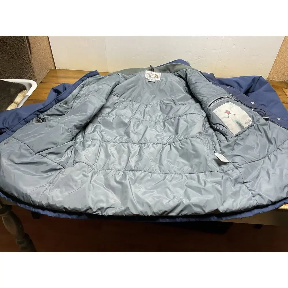 VTG The North Face GORE-TEX Mountain Parka Jacket Mens XL Blue Made in USA
